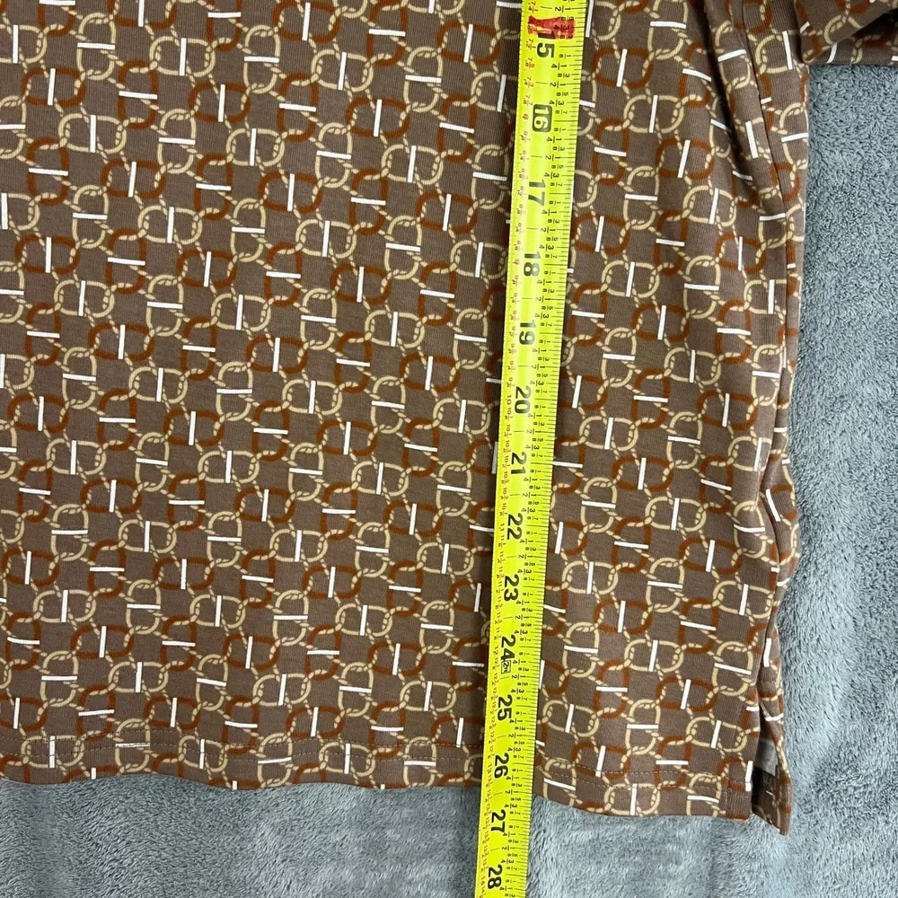 Ralph Lauren Black Label Geo-Print Stretch Cotton Boatneck Tee Womens 1X NWT - Picture 12 of 12